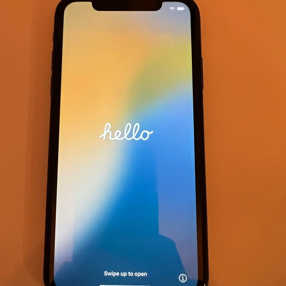 Apple Black XR - 128 GB, unlocked phone with two cases.